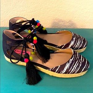 Super cute Betsy Johnson espadrilles! Like new!